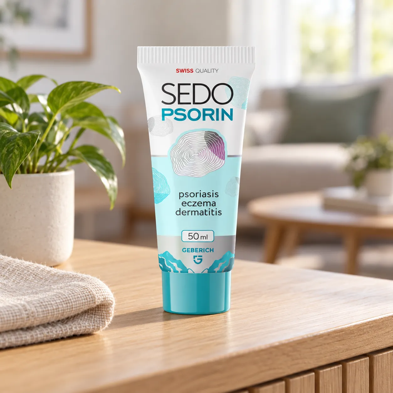 Sedopsorin — Verpackung im Alltag