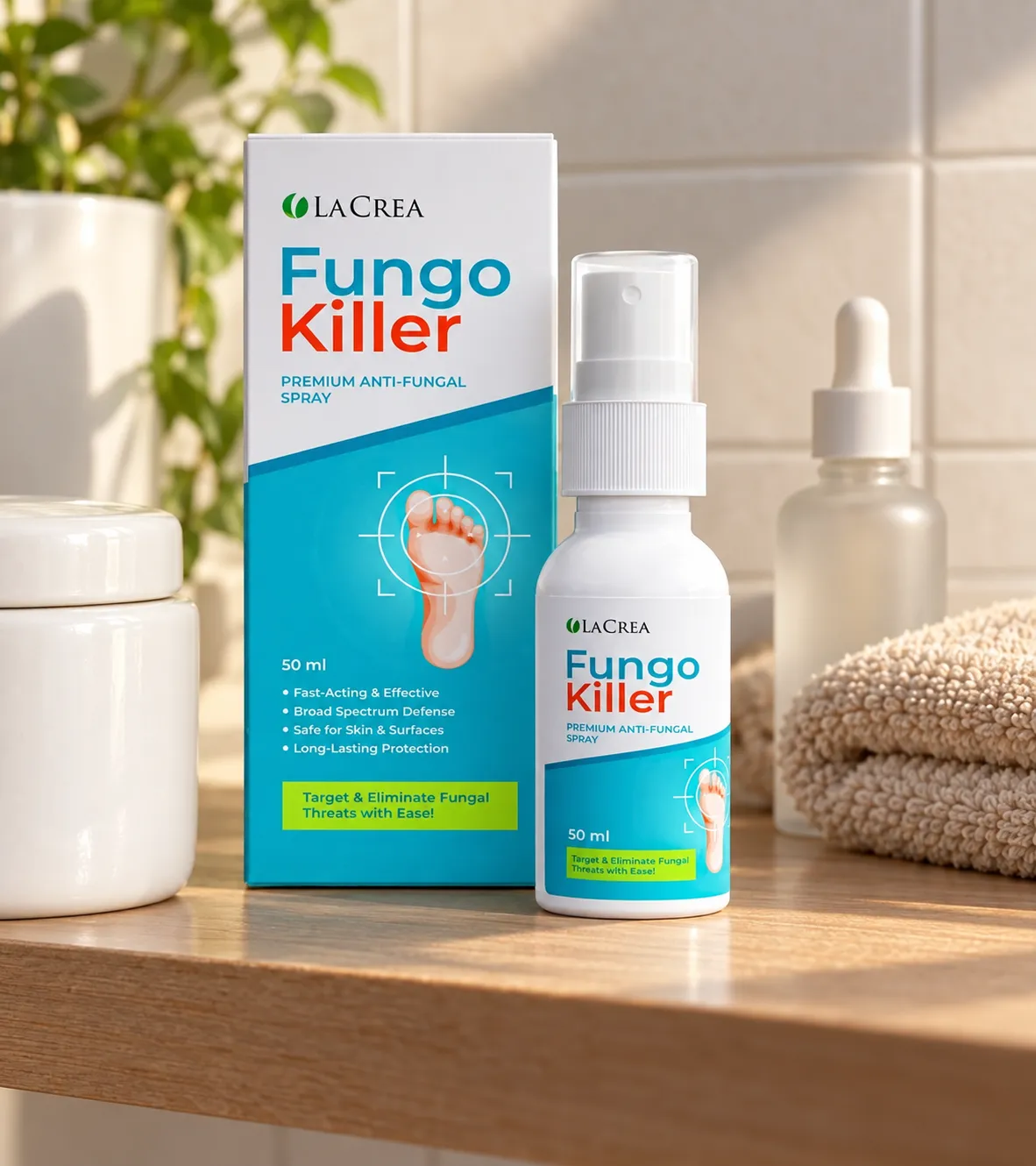 Fungokiller — Verpackung im Alltag